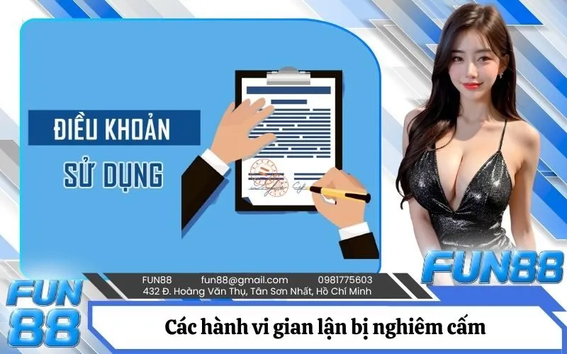 Các hành vi gian lận bị nghiêm cấm và hình thức xử phạt
