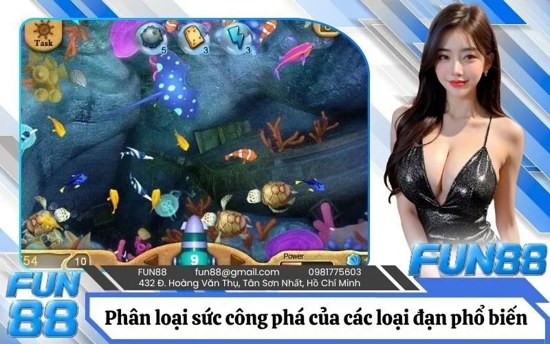 Phân loại sức công phá của các loại đạn phổ biến trong sảnh game