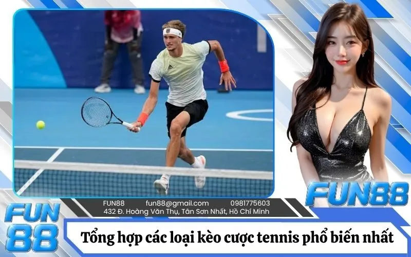 Tổng hợp các loại kèo cược tennis phổ biến nhất