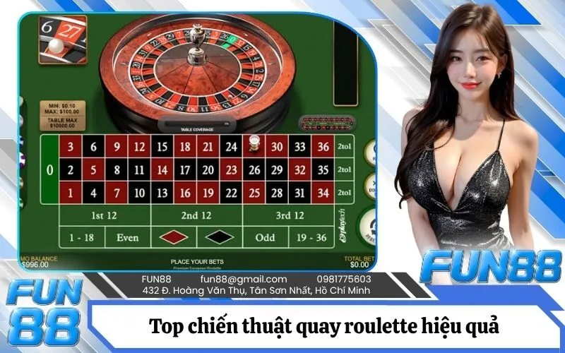 Top chiến thuật quay roulette hiệu quả được cao thủ áp dụng